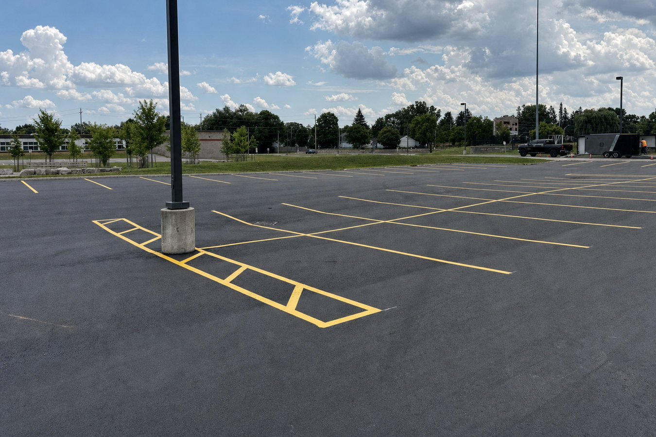 Parking lot maintenance